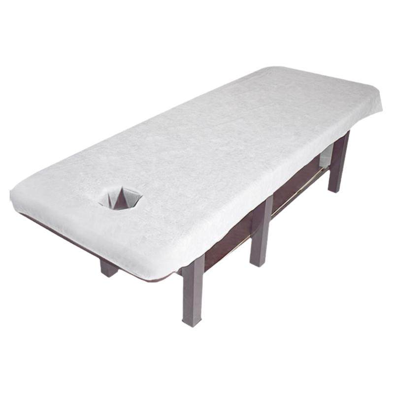 加厚床罩一次性床笠美容院专用按摩床床单足疗带洞无纺布透气垫