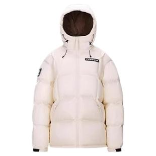 企鹅联名热能羽绒服男2026冬季户外情侣加厚保暖短款女面包服外套