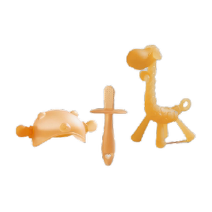 爱贝迪拉婴儿牙胶磨牙安抚咬咬乐胶防吃手神器乳牙全阶段