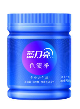 蓝月亮蓝色月光色渍净 彩漂 白漂 白色彩色衣物漂白粉 彩漂粉