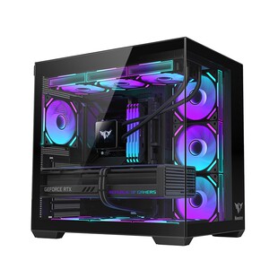 航嘉机箱S980龙卷风EVO战神版全景大海景房电竞电脑台式机Type-C