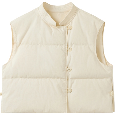 播 bo 商场同款中式立领保暖羽绒马甲女秋冬新款BDS4MD4714