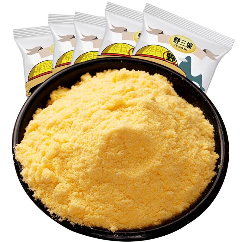 野三坡有机新鲜玉米面粉一斤家用杂粮粗粮全麦低筋自发食用保存