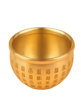 黄铜聚财真黄铜聚宝盆摆件