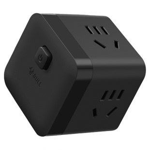 公牛魔方插座一转三转换插座扩展正品多功能转换头三孔转二孔