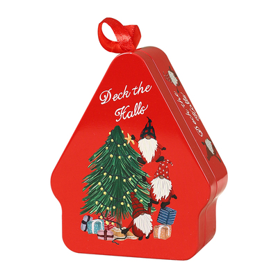 创意可爱圣诞树马口铁糖果盒