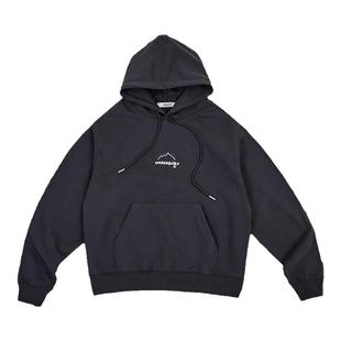 BOBO雪山系列印花oversize连帽卫衣 春秋美式慵懒风 宽松显瘦男女