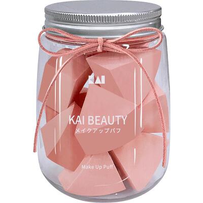 kai贝印干湿两用扇型粉扑