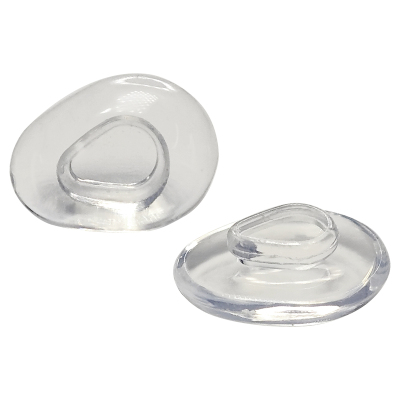 卡扣式硅胶鼻托圆形水滴透明三角