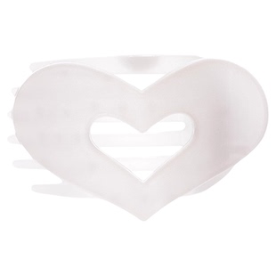 迪迪不畏同款爱心扁平抓夹半扎发盘发不硌头弧形发夹泰莉贝壳夹