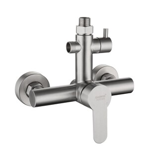 304不锈钢淋浴龙头浴室暗装三联浴缸冷热水龙头拉丝混水阀包邮