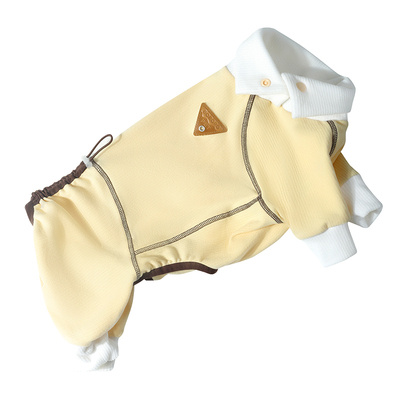 BORORO小狗狗四脚衣护肚衣雪纳瑞秋冬衣服冬装德绒打底衣保暖睡衣