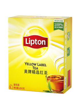 立顿红茶茶包100包袋装茶