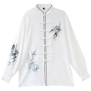 励武2025新款太极服女八段锦太极拳练功服武术表演比赛中式养生男