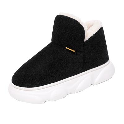 雪地靴男款2025新款冬季加绒加厚保暖面包鞋东北防寒居家软底棉鞋