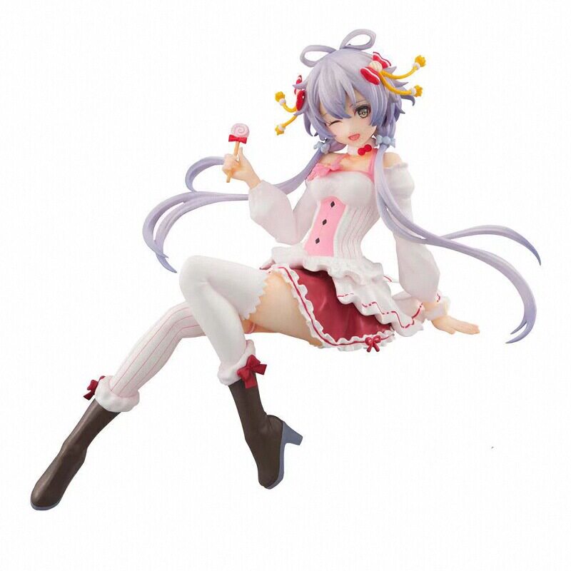 美少女糖果洛天依手办压泡面摆件