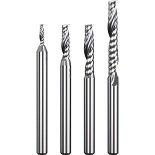 威特3A单刃螺旋铣刀钨钢单刃铣刀亚克力切割雕刻刀数控雕刻机刀头