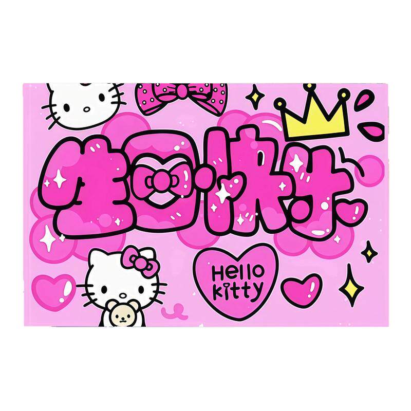 三丽鸥全家福Kitty猫卡通动画数字油画diy美乐蒂库洛米涂色油画