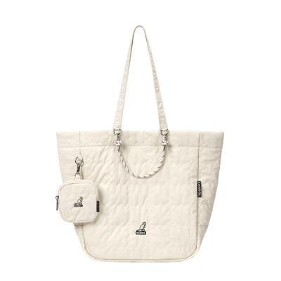 KANGOL托特包女秋冬大容量单肩包女大学生通勤上课云朵包电脑包