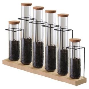 喜茶试管展示罐架子吧台茶叶玻璃摆设密封罐奶茶店装饰储存药材瓶