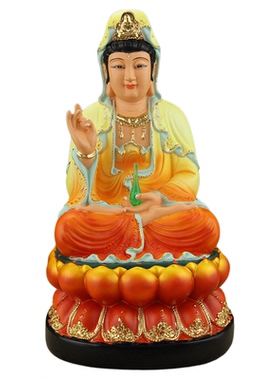 婆娑三圣供奉观世音娘娘菩萨像