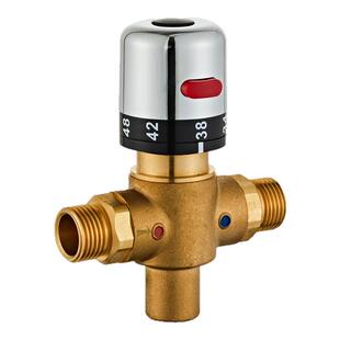 乔斯纯铜智能温控阀自动恒温开关阀单向控制阀 低温打开 高温关闭