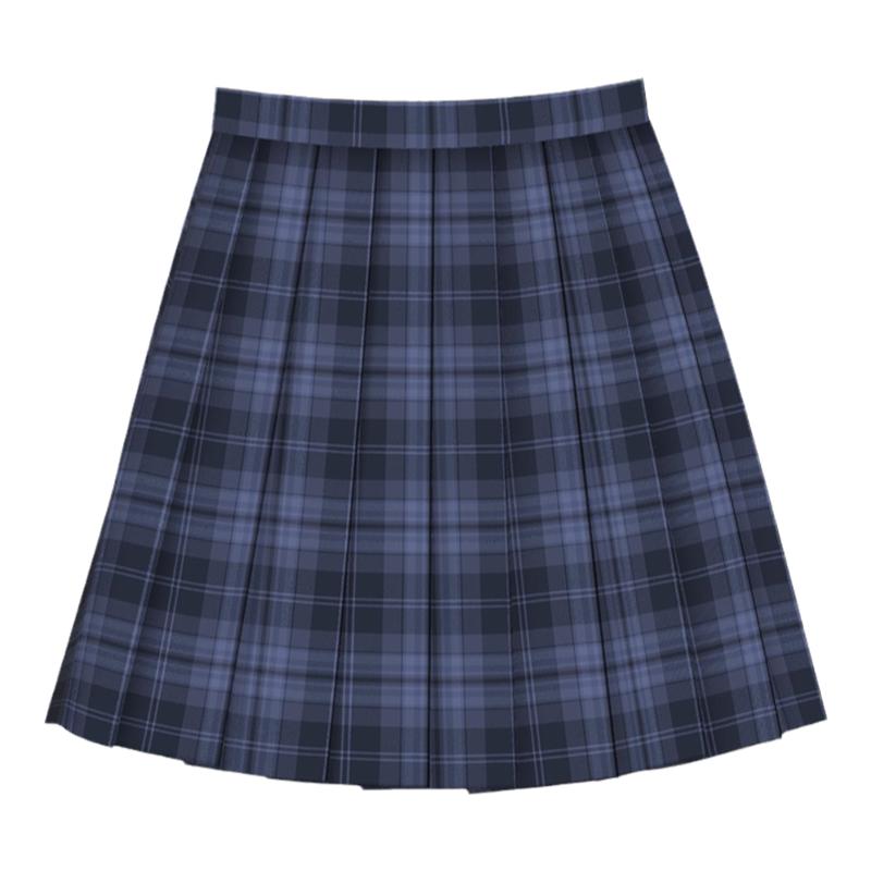 【蓝泽川】哥哥家原创优等生jk制服深蓝色绀色学院校供感格子短裙