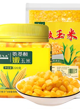 沙飞龙嫩玉米饵料窝料大物鲤草鱼翘嘴钓饵打窝钓鱼专用生鲜甜玉米