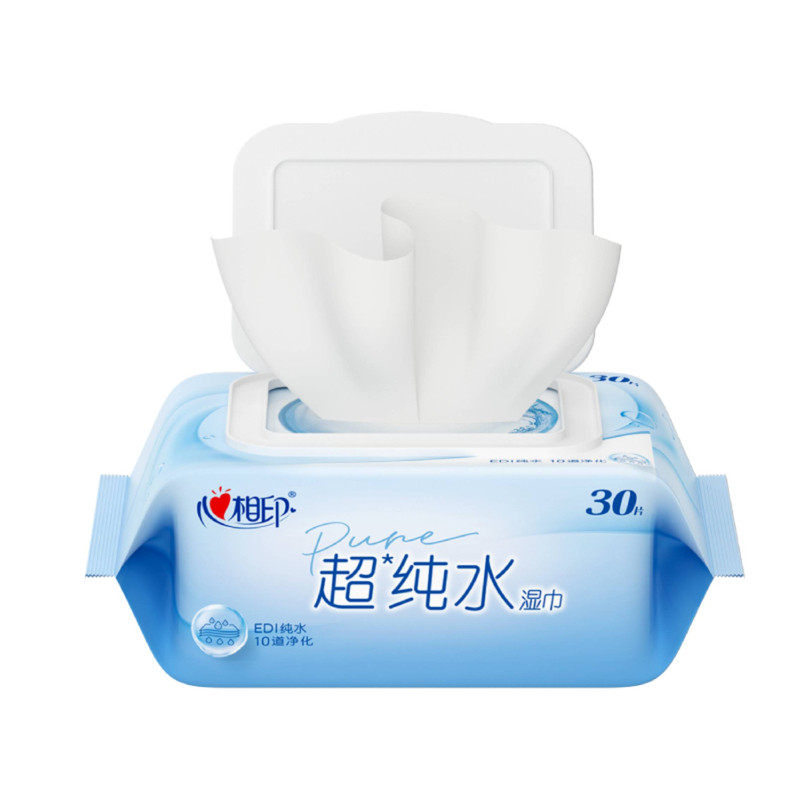 加厚实惠清洁超纯水湿巾心相印