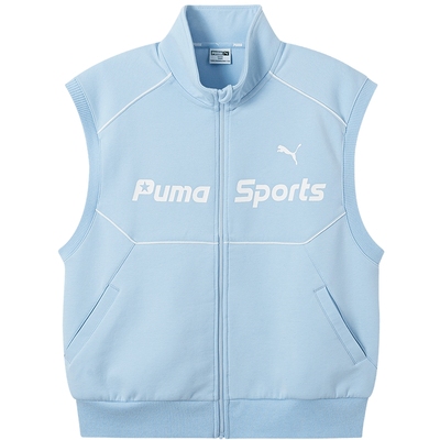 PUMA彪马儿童新款马甲秋季薄款童装马甲机车风立领拉链外套背心
