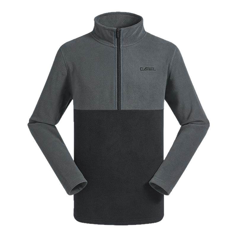 尼卡外套骆驼半开衫卫衣