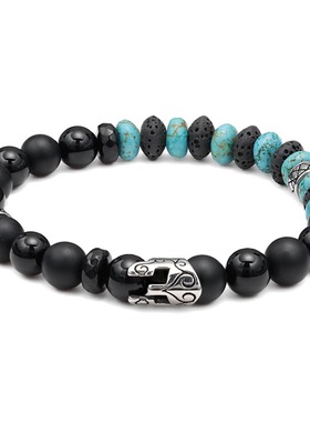 个性高级手链天然黑玛瑙男友礼物