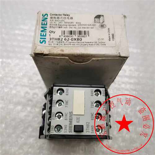 议价3TH8262-0XB0 AC24V SIEMENS/西门子 接触器式继电器 库存现