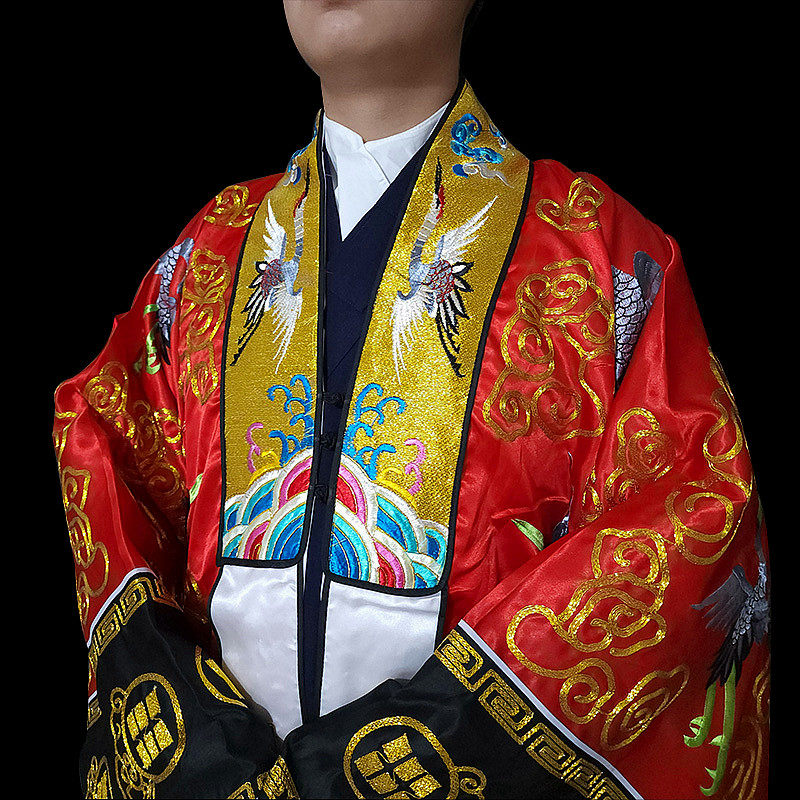 红道袍,道袍_大山谷图库