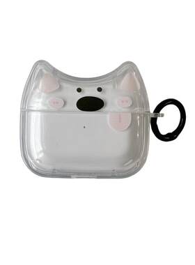 可爱卡通猫耳小动物适用苹果耳机保护套airpods4无线蓝牙耳机壳三代airpodpro2二代ipod耳机套airpods3保护壳