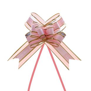 楼梯扶手拉花结婚装饰婚车车队后视镜彩带礼品丝带蝴蝶结开学书本