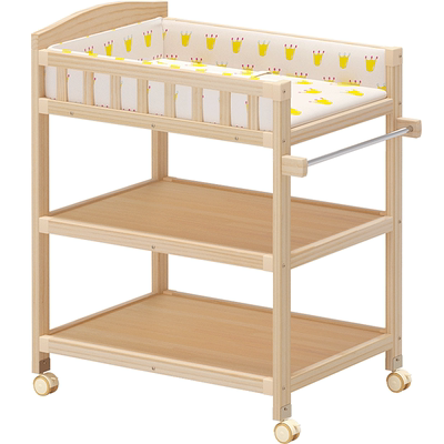 实木储物型尿布台轻松护理