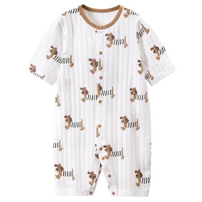 婴儿连体衣夏季纯棉薄款宝宝衣服