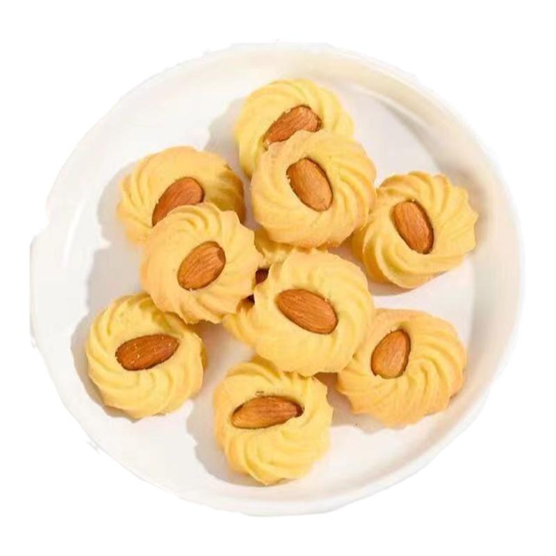 巴达木夹心杏仁曲奇奶油味饼干手工糕点网红零食休闲小吃独立包装