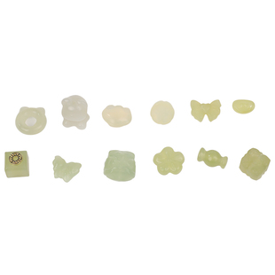 天然东陵玉散珠玉石手链算盘珠手工diy手串项链玉珠子小配件材料