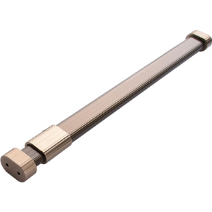 固特可调节伸缩杆不锈钢挂衣杆加厚衣架杆晾衣杆衣柜固定杆法兰座