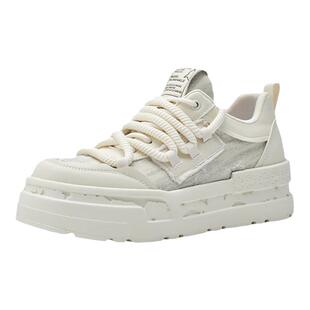 马克华菲官方男款小白鞋2025新款夏季男鞋增高休闲板鞋百搭潮鞋子