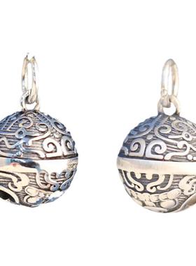 白夜破晓饕餮铃铛吊坠S925纯银