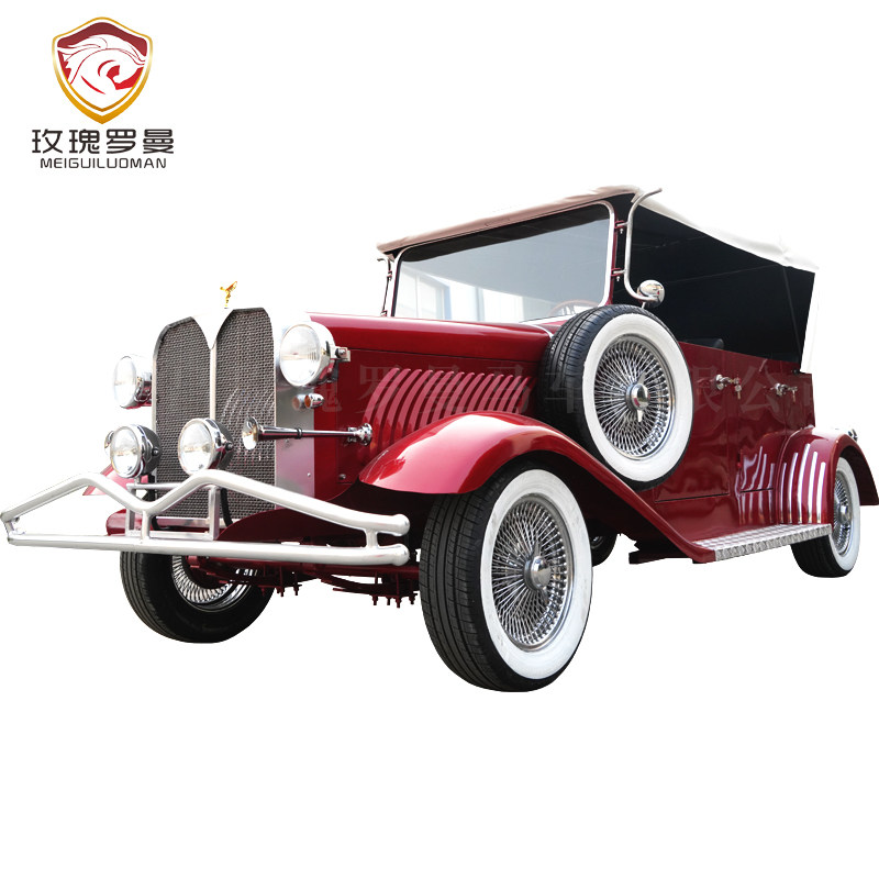 复古电动老爷车四轮观光车