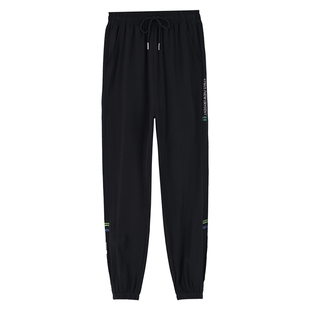 啄木鸟速干裤女夏季薄款裤子2025新款冰丝夏天小个子束脚运动裤