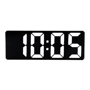 夜光镜面时钟宿舍桌面LED电子钟表ins风数字显示电子闹钟台式摆件