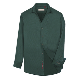 【全桑蚕丝泡泡缎】AC夏季意式手工一片领衬衫男光泽感西装内搭