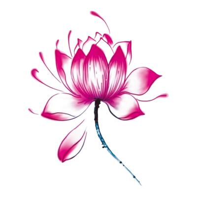 新款纹身贴防水持久女款彩色玫瑰花蝴蝶可洗学生ins非草本半永久