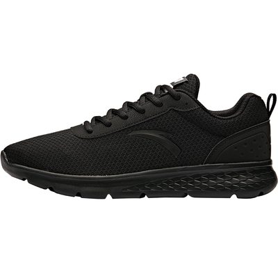 运动鞋男士新款春季安踏皮面跑鞋