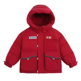 胖胖象2025新款儿童秋冬季羽绒服加厚保暖中大童连帽鸭绒童装外套